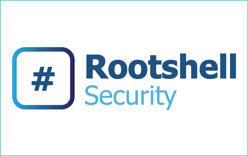 Logo of Rootshell Security featuring a blue gradient hashtag symbol inside a rounded square, next to the company name.
